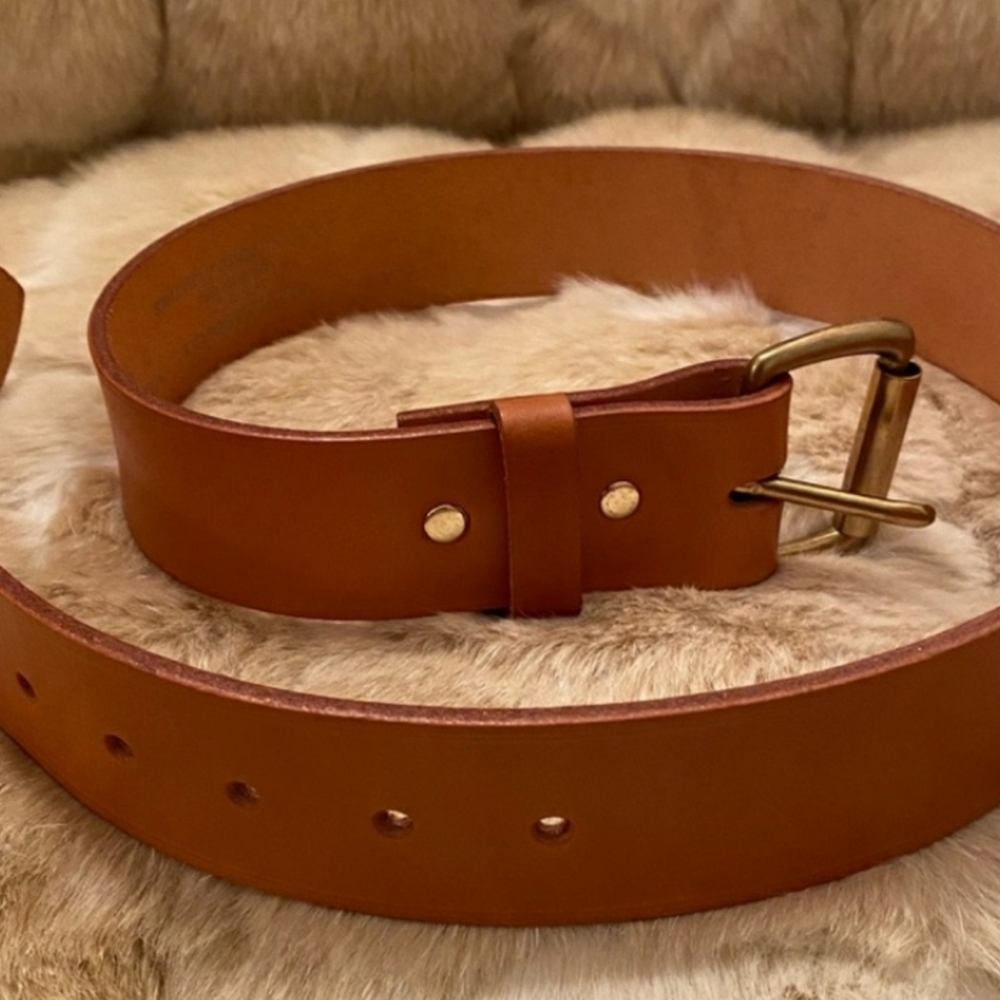 Filson quality bridle leather belt brown 28"